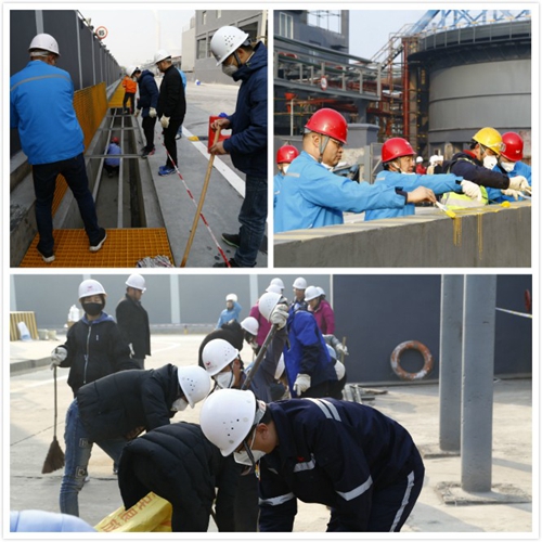 熱火朝天！集團(tuán)總部140余人到股份公司氯堿分廠開展勞動(dòng)(圖2)